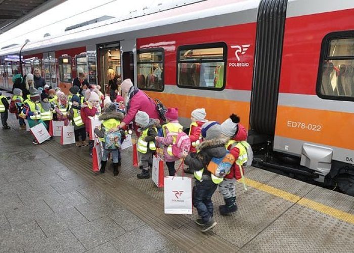 dzieci do pociągu